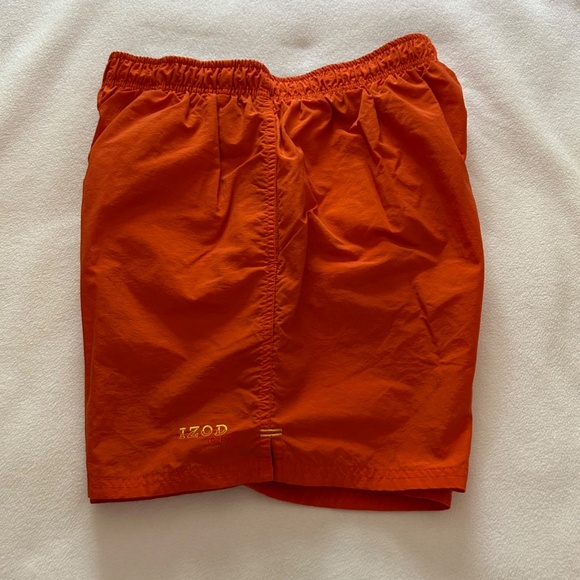 IZOD Perform X Men's Orange Nylon Swim Shorts, Size M, NWOT - Picture 3 of 12